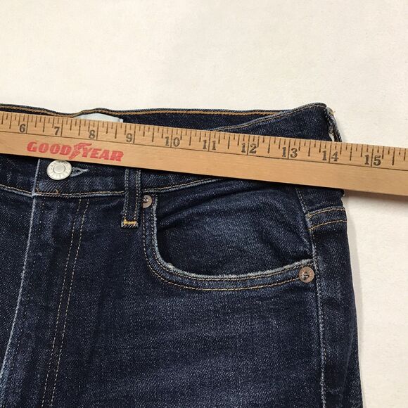AGOLDE Pinch Waist Skinny Jeans Women 28x30 Dark Wash Blue Whisker USA Stretch - Picture 13 of 16